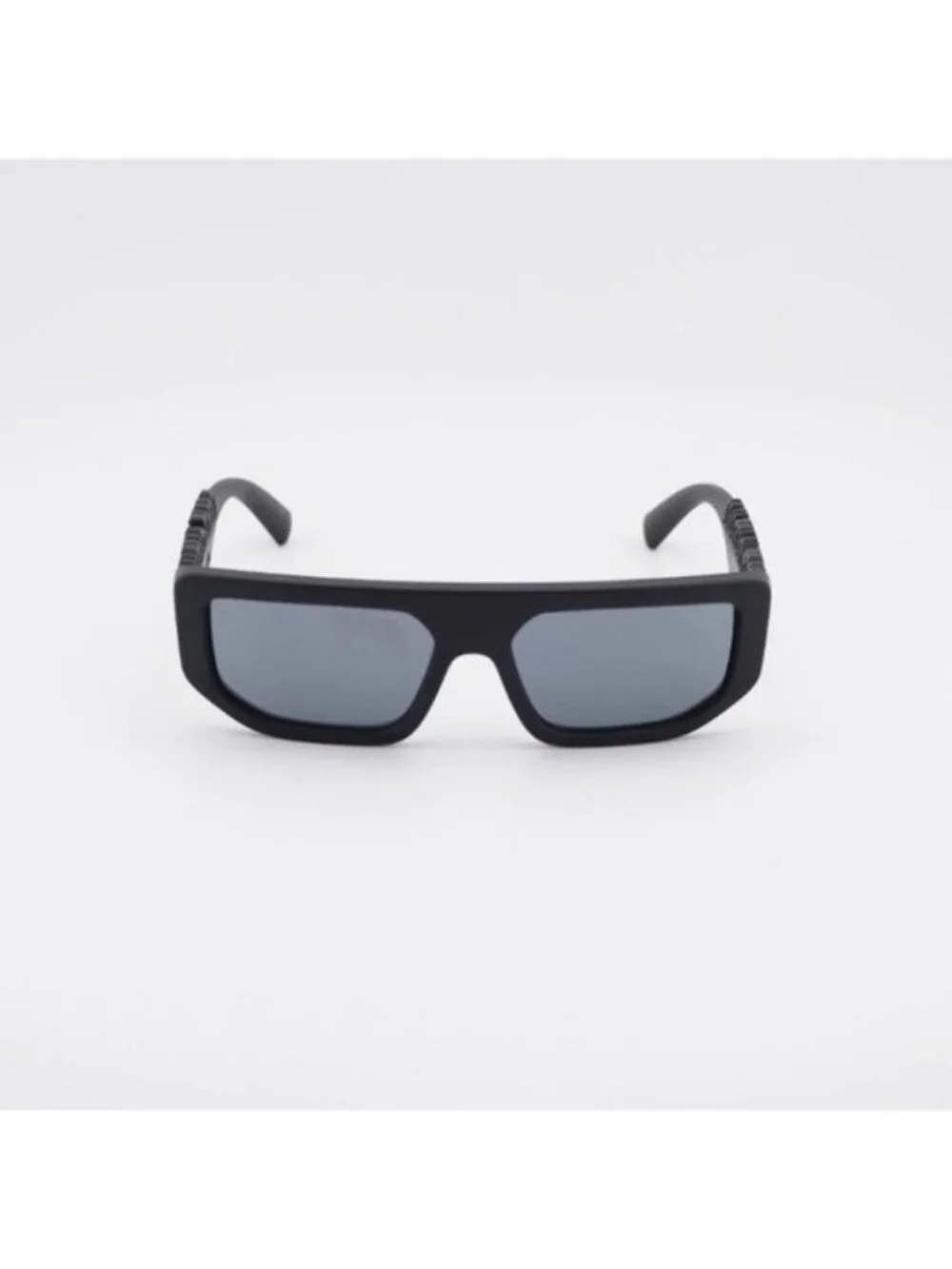 Dolce & Gabbana DG6203 25256G Sunglasses Black Rectangle Frame, Grey Lenses